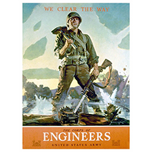 1:6 Scale US WWII Poster The Corps of Engineers